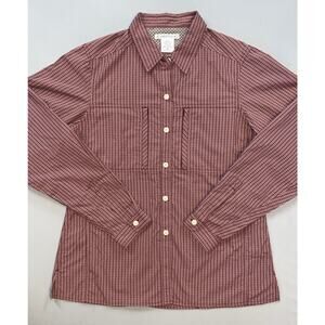 Exofficio Long Sleeve Button Front Vented Fishing, Hiking Shirt. Women's M, EUC!